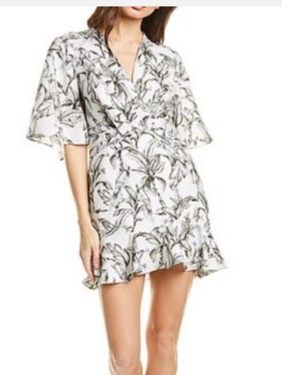 Significant Other Dresses & Skirts - Significant Other Linen Sienna Tropical Bird Mini Dress